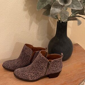 Lucky Brand Leopard Print Ankle Booties